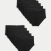 10pk Cotton Rich Lace Waist Full Briefs