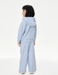2pc Cotton Rich Butterfly Hoodie Tracksuit (2-8 Yrs) -Marks And Spencer Shop 2pc Cotton Rich Butterfly Hoodie Tracksuit 2 8 Yrs 1 4
