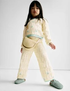 2pc Pure Cotton Knitted Top & Bottom Outfit (2-8 Yrs)