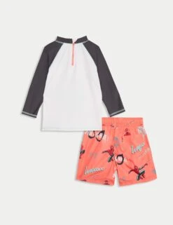 2pc Spider-Man™ Swim Set (2-8 Yrs) -Marks And Spencer Shop 2pc Spider Man Swim Set 2 8 Yrs 1 4