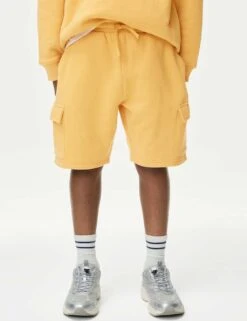 2pc Cotton Rich Sweatshirt And Shorts Set (2-16 Yrs) -Marks And Spencer Shop 2pc cotton rich sweatshirt and shorts set 2 16 yrs 1 5