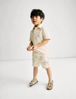 2pc Cotton Rich Top & Bottom Outfit (2-8 Yrs) -Marks And Spencer Shop 2pc cotton rich top and bottom outfit 2 8 yrs 1 3