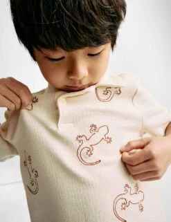 2pc Cotton Rich Top & Bottom Outfit (2-8 Yrs) -Marks And Spencer Shop 2pc cotton rich top and bottom outfit 2 8 yrs 1 4