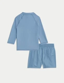 2pc Leaf Print Long Sleeve Swim Set (2-8 Yrs) -Marks And Spencer Shop 2pc leaf print long sleeve swim set 2 8 yrs 1 5
