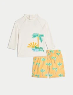 2pc Palm Print Swim Set (2-8 Yrs) 10 2pc Palm Print Swim Set (2-8 Yrs) -Marks And Spencer Shop 2pc palm print swim set 2 8 yrs 1 3