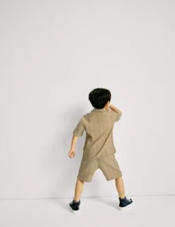 2pc Pure Cotton Shirt & Shorts Outfit (2-8 Yrs) 21 2pc Pure Cotton Shirt & Shorts Outfit (2-8 Yrs) -Marks And Spencer Shop 2pc pure cotton shirt and shorts outfit 2 8 yrs 1 1