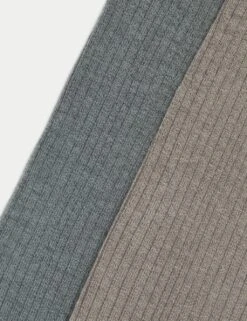 2pk 100 Denier Supersoft Ribbed Tights -Marks And Spencer Shop 2pk 100 denier supersoft ribbed tights 3