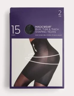 2pk 15 Denier Magicwear™ Tights -Marks And Spencer Shop 2pk 15 denier magicwear tights 4