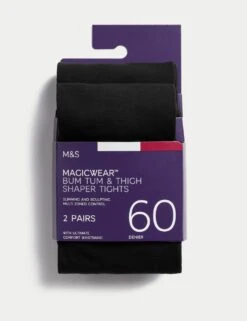 2pk 60 Denier Magicwear™ Opaque Tights -Marks And Spencer Shop 2pk 60 denier magicwear opaque tights 7