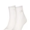 Calvin Klein 2pk Cotton Blend Logo Ankle High Socks -Marks And Spencer Shop 2pk Cotton Blend Logo Ankle High Socks