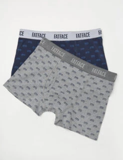 2pk Cotton Rich Camper Boxers