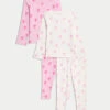 2pk Cotton Rich Floral Pyjamas Sets (1-8 Yrs) -Marks And Spencer Shop 2pk Cotton Rich Floral Pyjamas Sets 1 8 Yrs