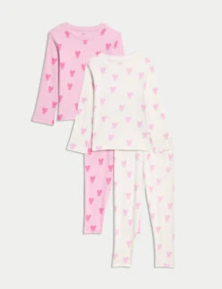 2pk Cotton Rich Floral Pyjamas Sets (1-8 Yrs)