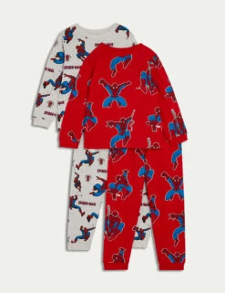 2pk Pure Cotton Spider-Man™ Pyjama Sets (2-8 Yrs)