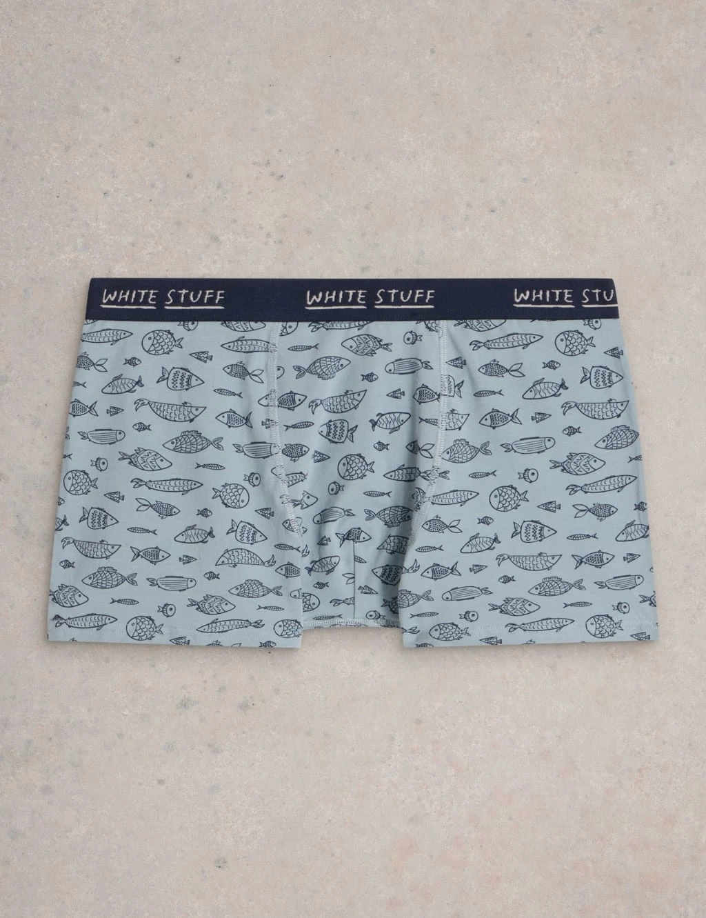 WHITE STUFF 2pk Cotton Rich Fish Boxers 5 WHITE STUFF 2pk Cotton Rich Fish Boxers - Image 5