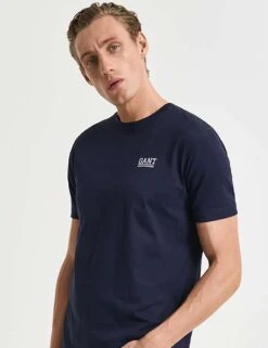 Gant Pure Cotton Crew Neck Lounge T-Shirt 12 Gant Pure Cotton Crew Neck Lounge T-Shirt -Marks And Spencer Shop 2pk pure cotton crew neck t shirts
