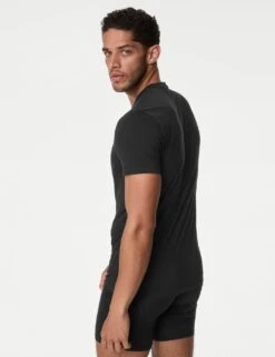 2pk Supima® Cotton Drop Needle Vest Box -Marks And Spencer Shop 2pk supima cotton richdropneedle vests 2