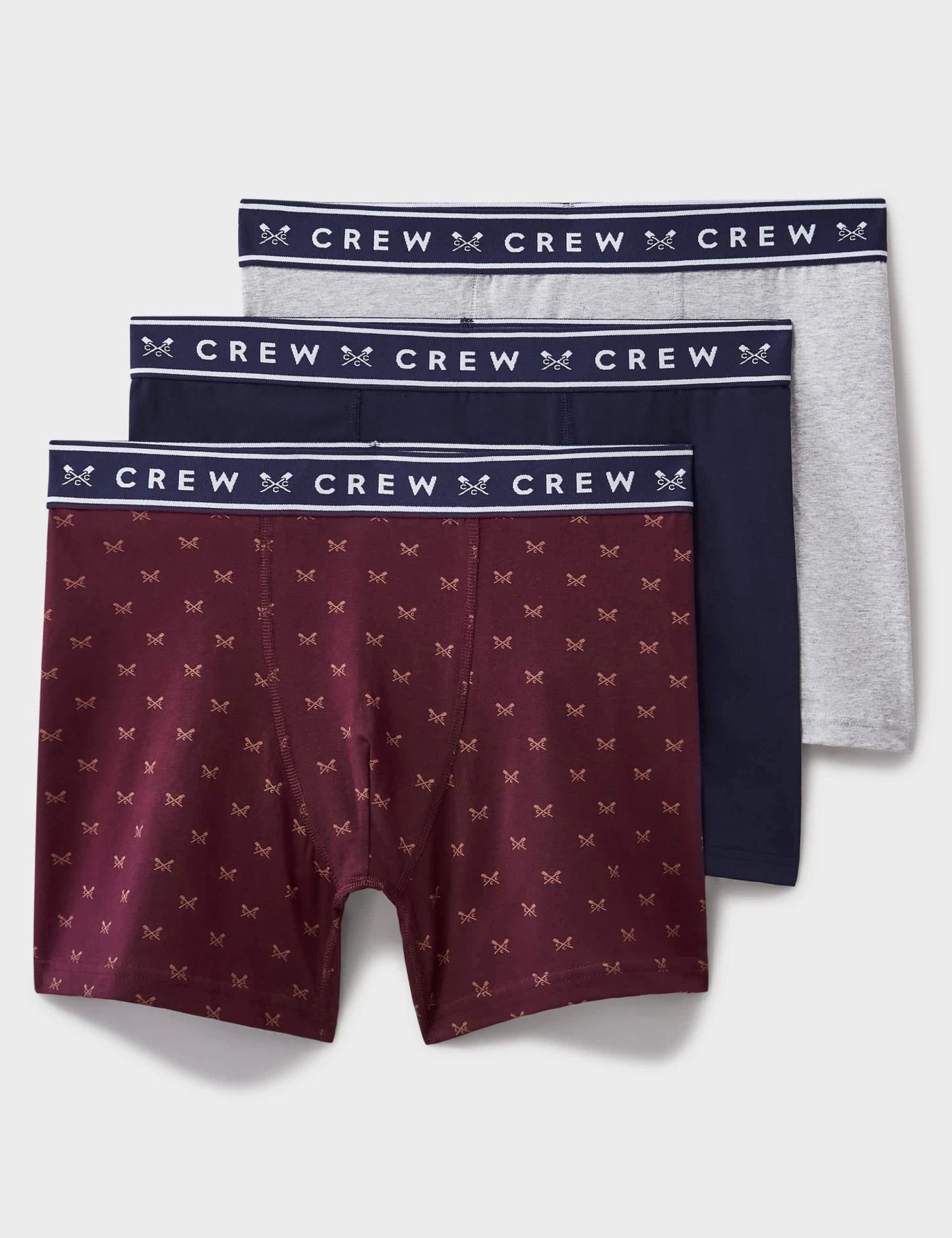 3pk Cotton Stretch Jersey Assorted Boxers 1 3pk Cotton Stretch Jersey Assorted Boxers