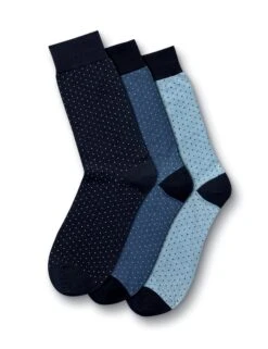3pk Polka Dot Cotton Rich Socks