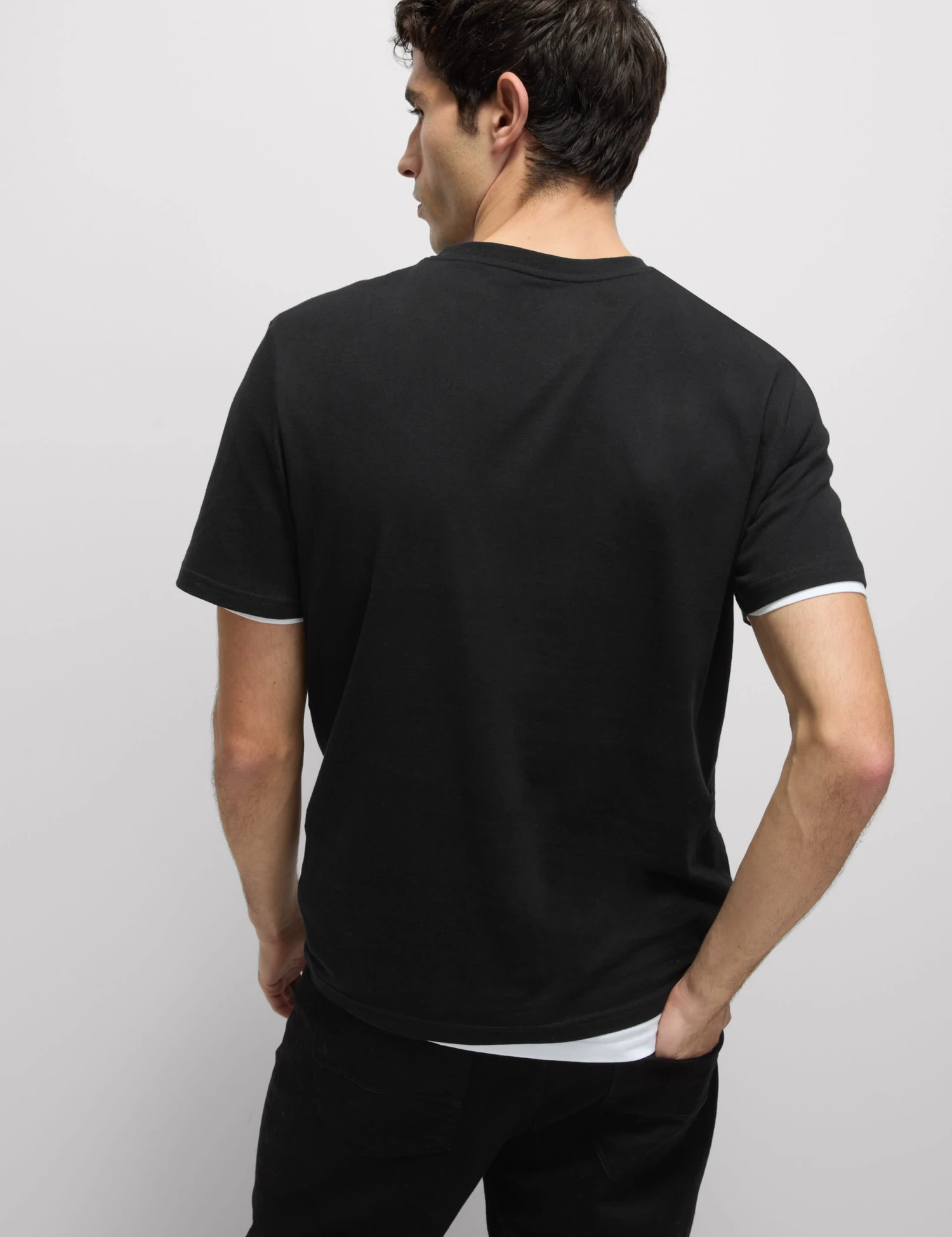 3pk Pure Cotton V-Neck T-Shirts 4 3pk Pure Cotton V-Neck T-Shirts - Image 4