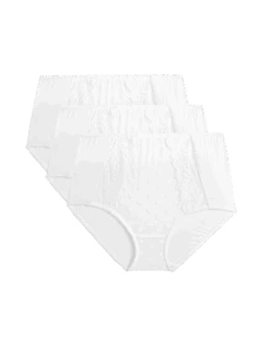 3pk Daisy Embroidery Full Briefs -Marks And Spencer Shop 3pk daisy embroidery full briefs