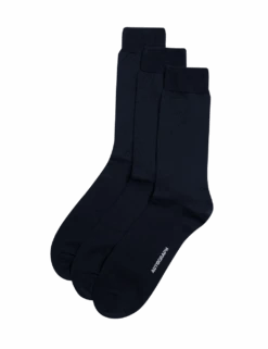3pk Egyptian Cotton Rich Socks -Marks And Spencer Shop 3pk egyptian cotton rich socks