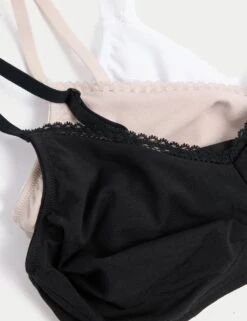 3pk Non Wired Full Cup Bras -Marks And Spencer Shop 3pk non wired full cup bras 7