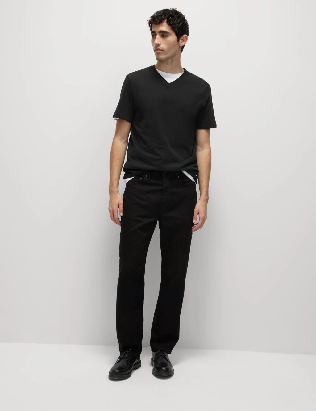 3pk Pure Cotton V-Neck T-Shirts 8 3pk Pure Cotton V-Neck T-Shirts - Image 8