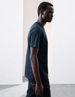 3pk Pure Supima® Cotton V-neck T-Shirts -Marks And Spencer Shop 3pk pure supima cotton v neck t shirts 18