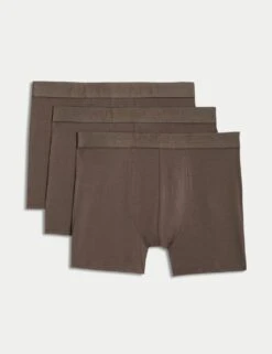 3pk Supima® Cotton Modal Supersoft Trunk Box -Marks And Spencer Shop 3pk supima cotton blend trunks 1