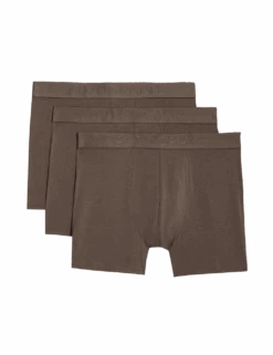 3pk Supima® Cotton Modal Supersoft Trunk Box -Marks And Spencer Shop 3pk supima cotton blend trunks