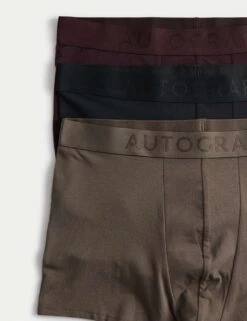 3pk Supima® Cotton Modal Supersoft Trunk Box -Marks And Spencer Shop 3pk supima cotton blend trunks 3