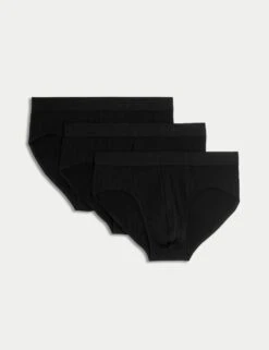 3pk Supima® Cotton Drop Needle Brief Box 21 3pk Supima® Cotton Drop Needle Brief Box -Marks And Spencer Shop 3pk supima cottonrichdropneedle briefs 5