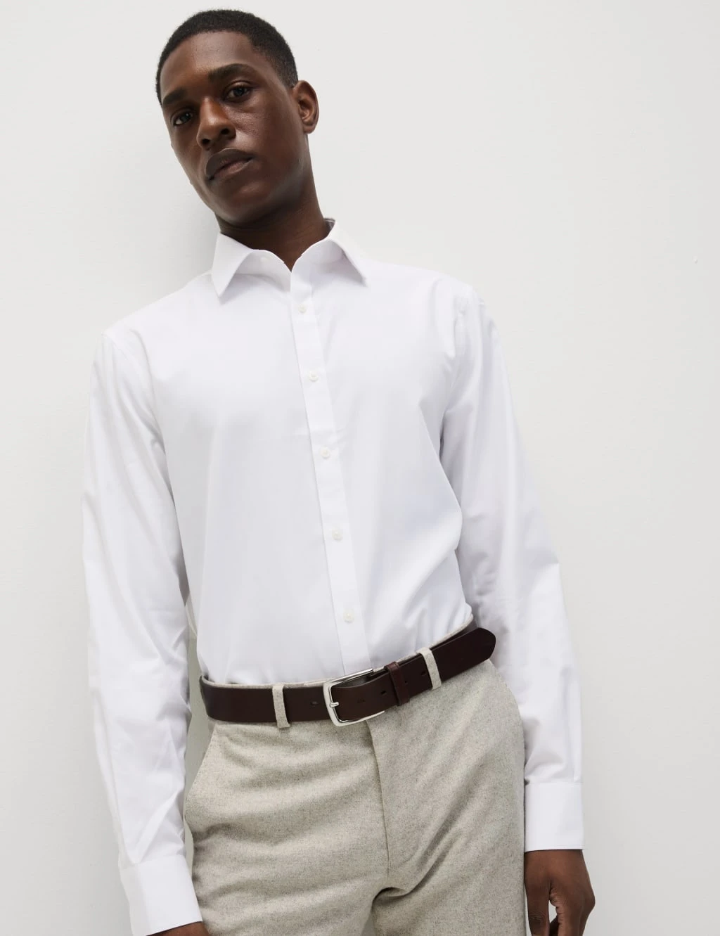 4pc Regular Fit Easy Iron Shirt And Tie Set 18 4pc Regular Fit Easy Iron Shirt And Tie Set - Image 18