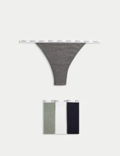 4pk Cotton Rich Tanga Thongs -Marks And Spencer Shop 4pk cotton rich tanga thongs 11
