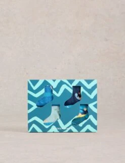 WHITE STUFF 4pk Seaside Print Cotton Rich Socks 14 WHITE STUFF 4pk Seaside Print Cotton Rich Socks -Marks And Spencer Shop 4pk seaside print cotton rich socks 6