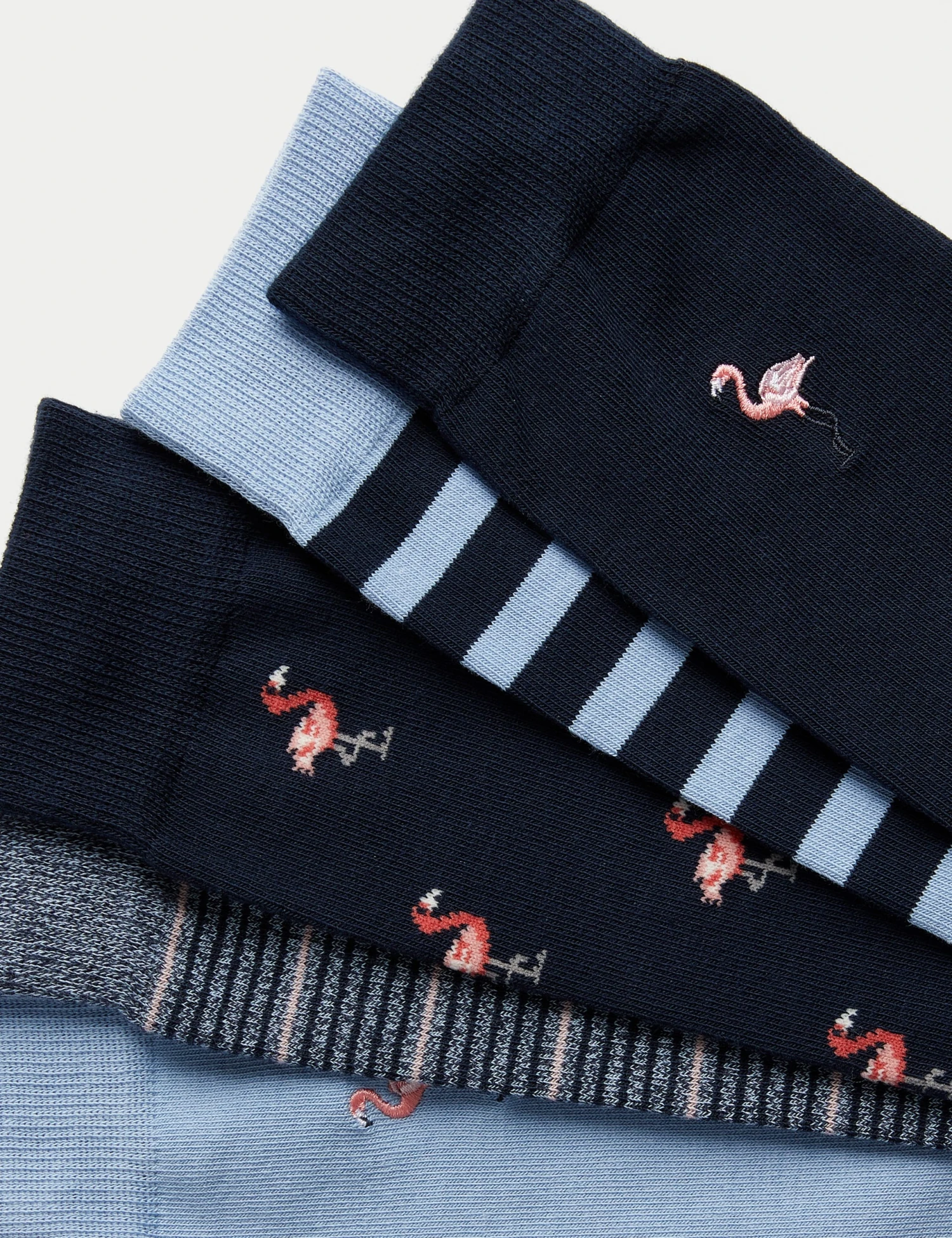 5pk Cool & Fresh™ Flamingo Cotton Rich Socks 2 5pk Cool & Fresh™ Flamingo Cotton Rich Socks - Image 2