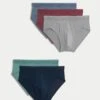 5pk Cool & Fresh™ Textured Stripe Briefs 12 5pk Cool & Fresh™ Textured Stripe Briefs -Marks And Spencer Shop 5pk Cool Fresh Textured Stripe Briefs