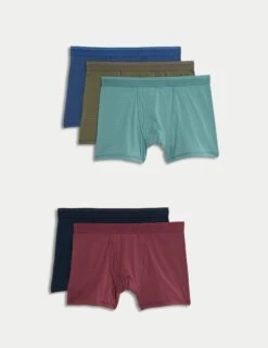 5pk Cotton Rich Cool & Fresh™ Striped Trunks