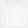 5pk Essential Cotton T-Shirt Vests -Marks And Spencer Shop 5pk Essential Cotton T Shirt Vests