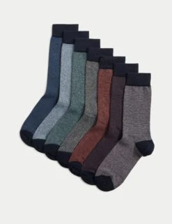 7pk Cool & Fresh™ Pique Cotton Rich Socks