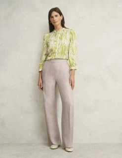 Alessia Pure Linen Straight Leg Trousers