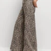 Animal Print Wide Leg Jeans -Marks And Spencer Shop Animal Print Wide Leg Jeans