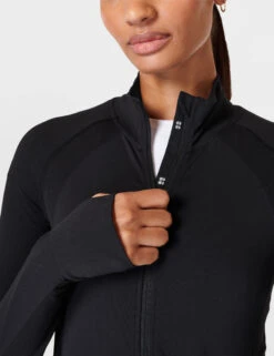 Sweaty Betty Athlete Seamless Zip Up Cropped Jacket -Marks And Spencer Shop Athlete Seamless Zip Up Cropped Jacket 5