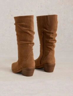 WHITE STUFF Azalea Suede Mid Slouch Boot -Marks And Spencer Shop Azalea Suede Mid Slouch Boot 2