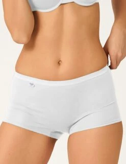 Sloggi Basic+ Cotton Rich High Waisted Shorts