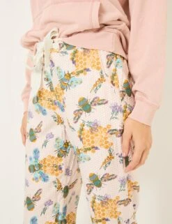 Bee Print Pyjama Bottoms -Marks And Spencer Shop Bee Print Pyjama Bottoms 4