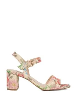Dune London Block Heel Ankle Strap Sandals