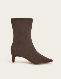 MONSOON Block Heel Pointed Ankle Boots