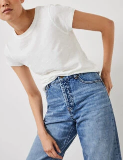 Boyfriend Mid Rise Cropped Turn Up Jeans -Marks And Spencer Shop Boyfriend Mid Rise Cropped Turn Up Jeans 2